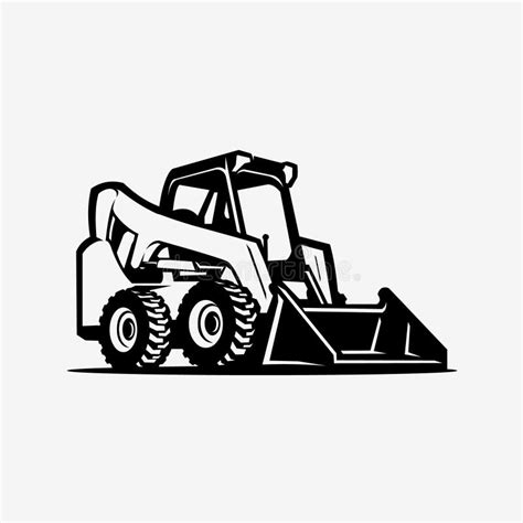 bobcat skid steer silhouette|bobcat machine clip art.